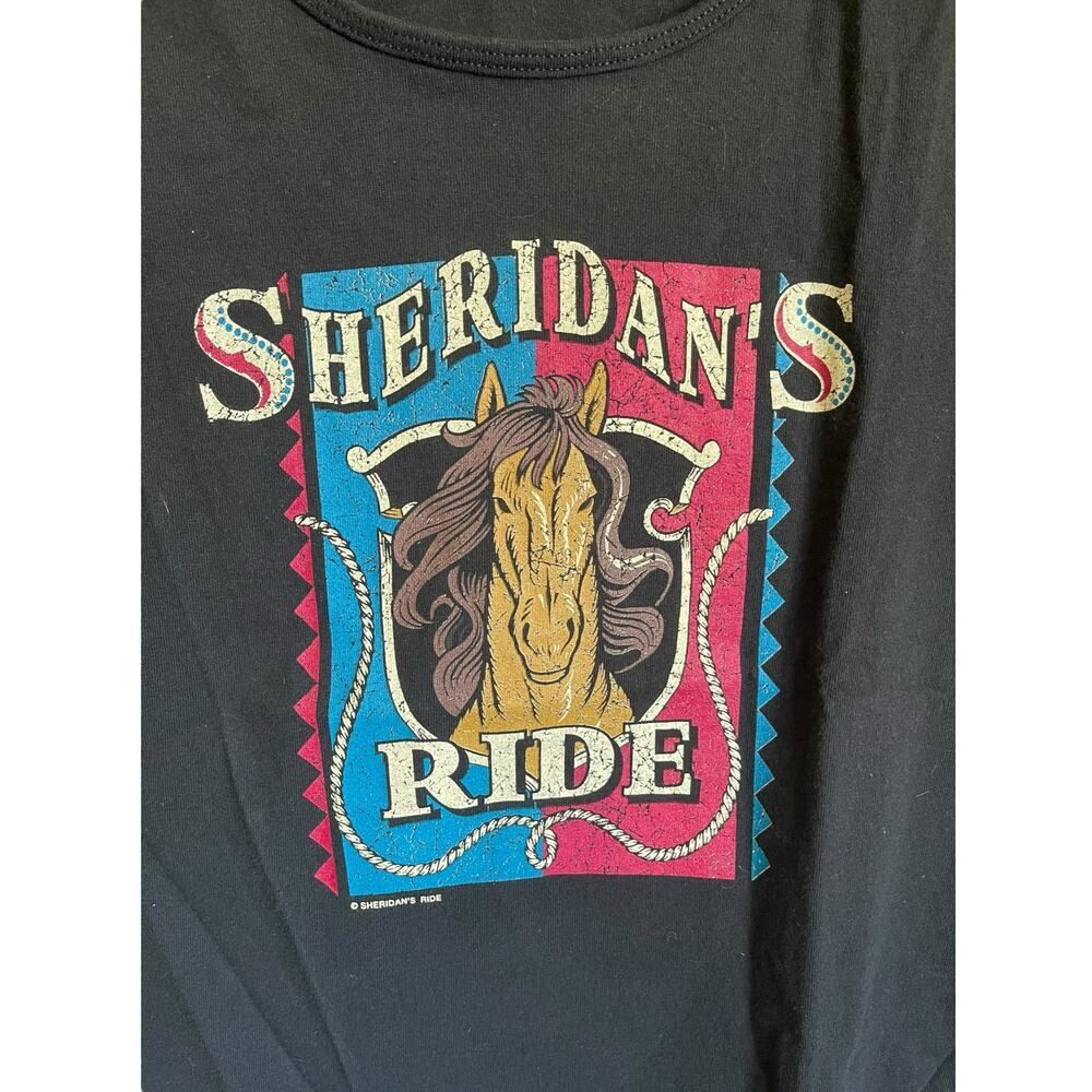 Vintage Sheridan’s Ride Black Tank Top Size Large
